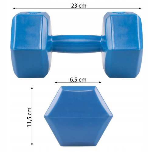 Гантель  Springos Hex 2 x 2.5 кг FA1033 - фото №5